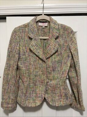 Emanuel Ungaro Multicolor Tweed Blazer Jacket